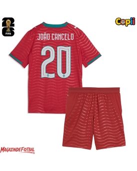 Portugalia Joao Cancelo #20 Echipament de Fotbal Replică Mondial 2026 Copii Acasa (+ Șorturi)
